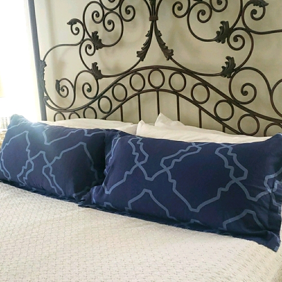 Pottery Barn Other - Pair of Pottery Barn Trisha Geo King Shams